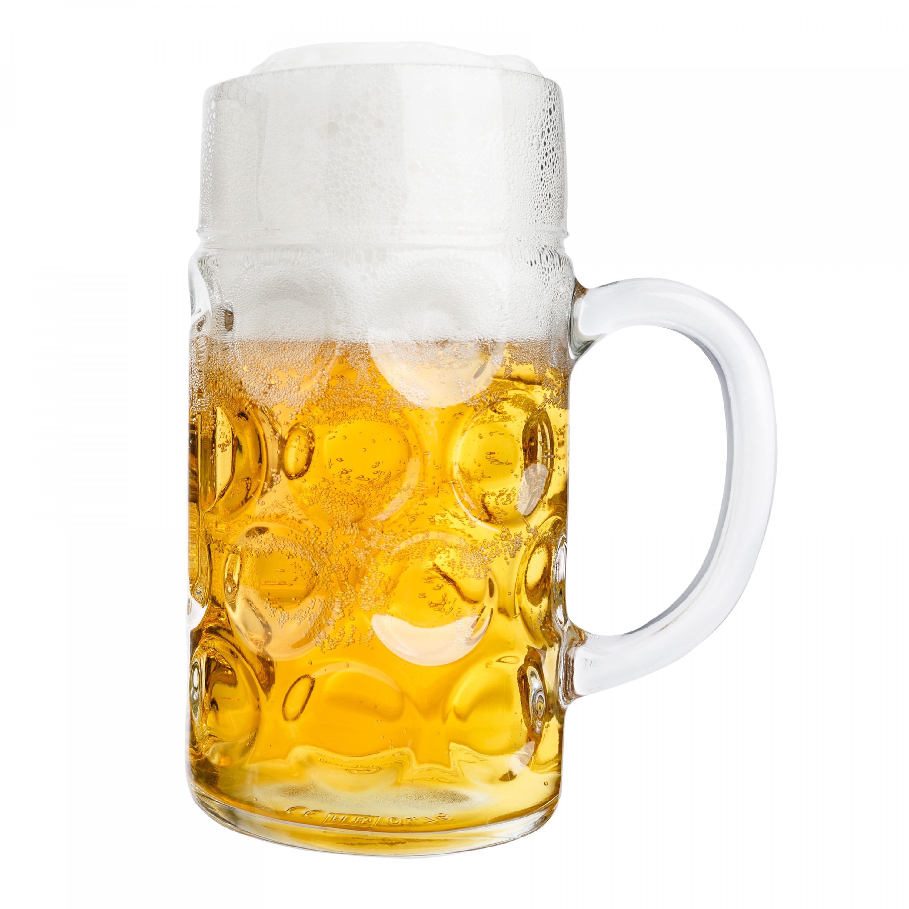 Bierkrug Mit Henkel Aus Glas